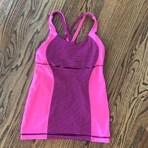 Lululemon pink and purple tank
